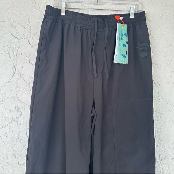 OFF WHITE Sweatpants Men Size Large Black Wide Leg - Picture 2 of 15